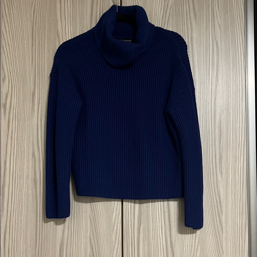 Banana Republic Deep Blue Turtleneck Sweater